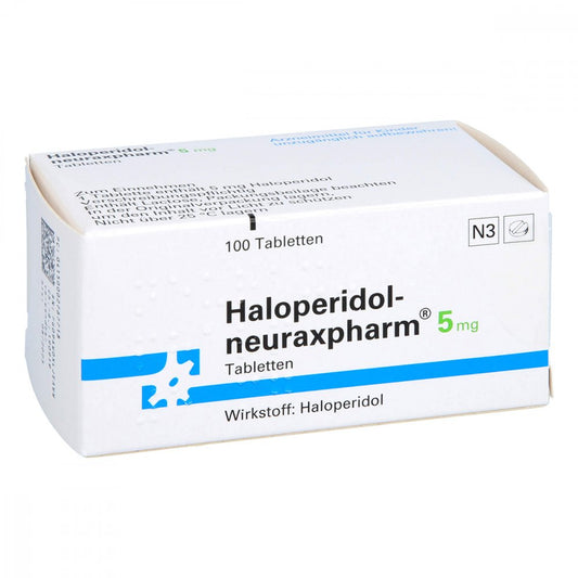 Das Produktfoto zeigt Haloperidol-Neuraxp. 5 Mg Tabletten (100 stk) PZN 00276771
