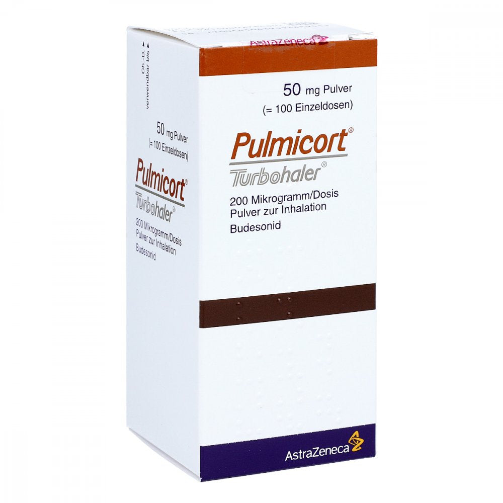 Das Produktfoto zeigt Pulmicort Turbohaler 200 Μg 100 Ed Inhalationsplv. (1 stk) PZN 00278480