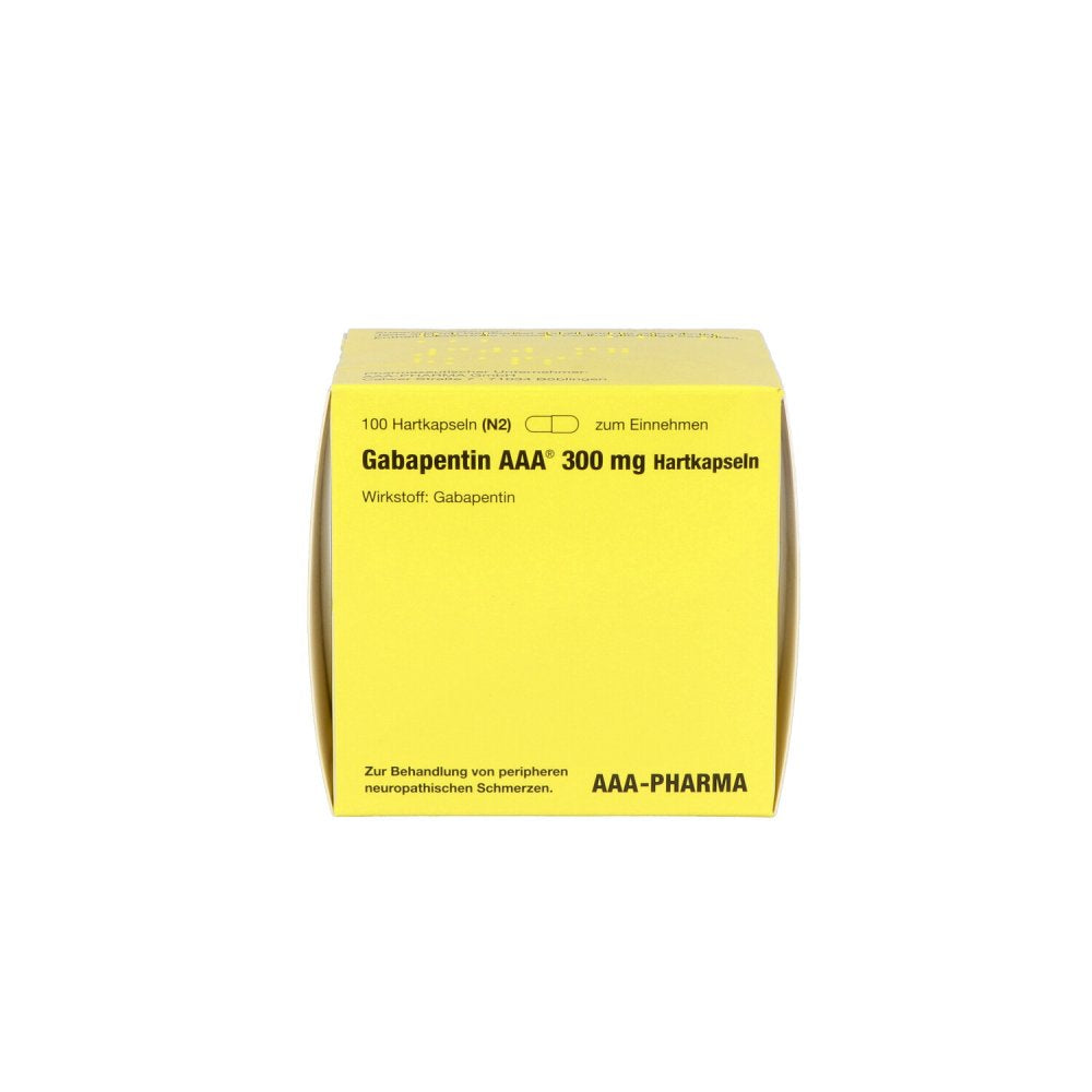 Das Produktfoto zeigt Gabapentin Aaa 300 Mg Hartkapseln (100 stk) PZN 00280206