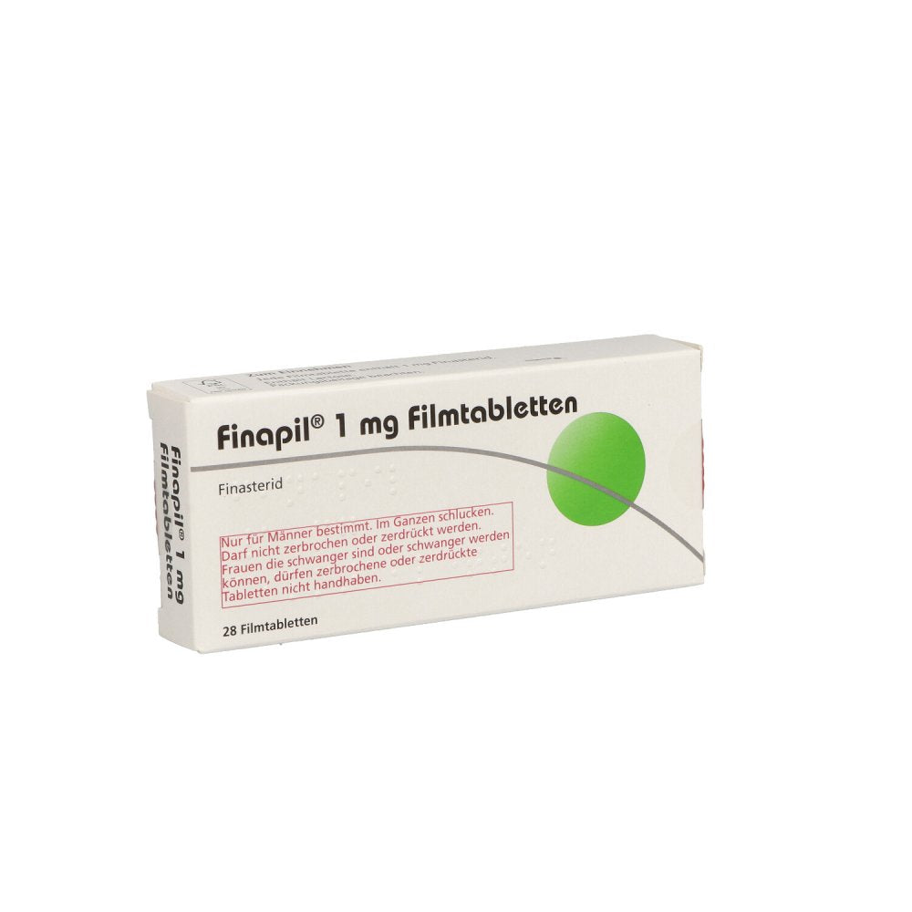Das Produktfoto zeigt Finapil 1 Mg Filmtabletten (28 stk) PZN 00283446