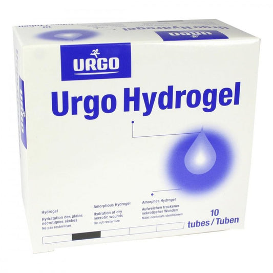 Das Produktfoto zeigt Urgo Hydrogel Tube (10X15 g) PZN 00300015