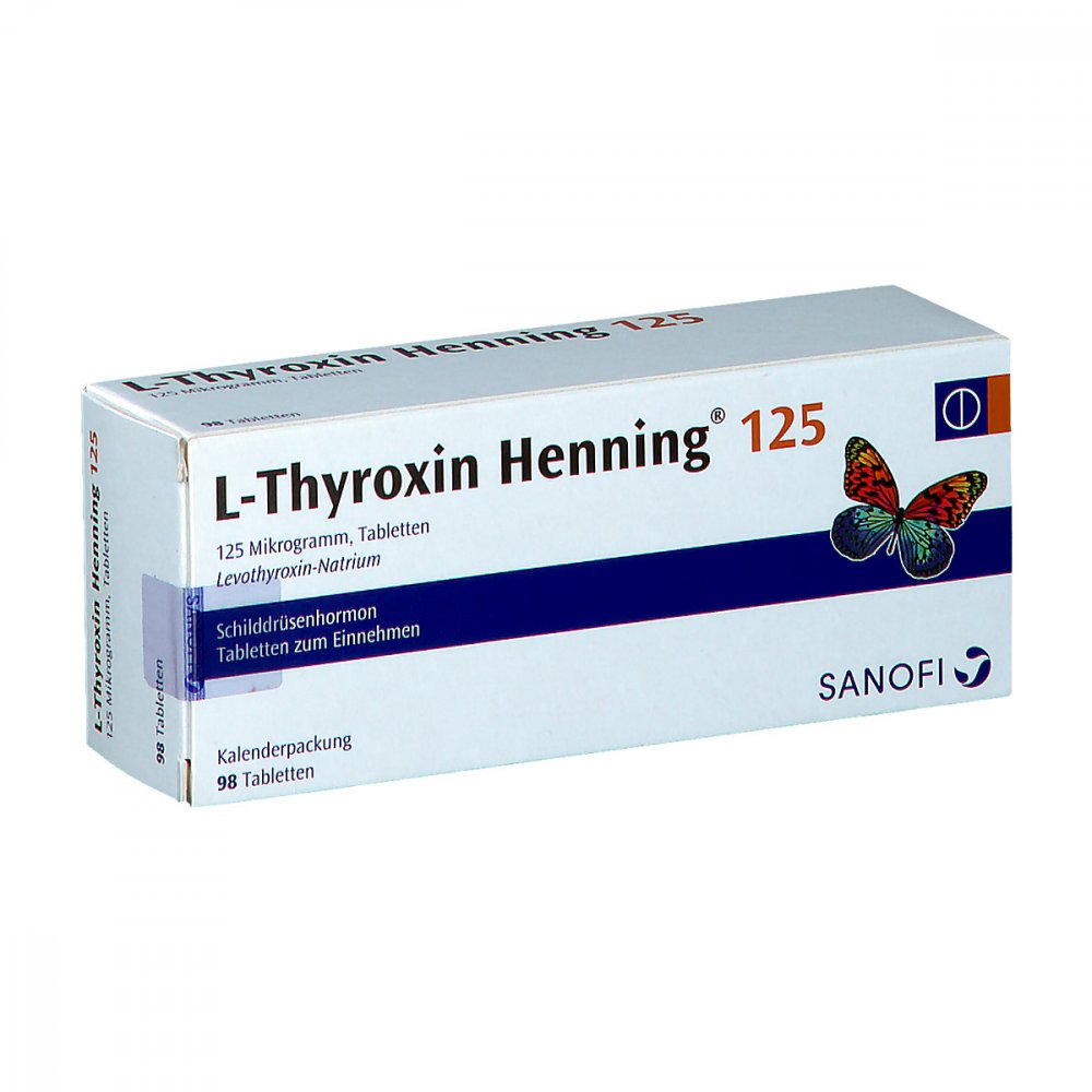 L-Thyroxin 125 Henning Tabl.I.Kalenderpack. (98 stk)