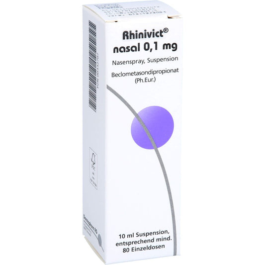 Das Produktfoto zeigt Rhinivict Nasal 0,1 Mg Dosierspray (10 ml) PZN 00332707