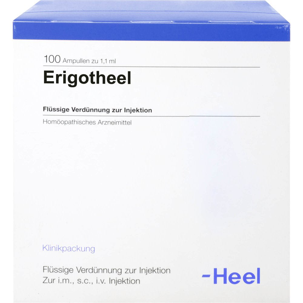 Das Produktfoto zeigt Erigotheel Ampullen (100 stk) PZN 00341592