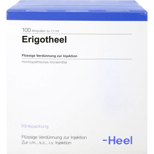 Das Produktfoto zeigt Erigotheel Ampullen (100 stk) PZN 00341592