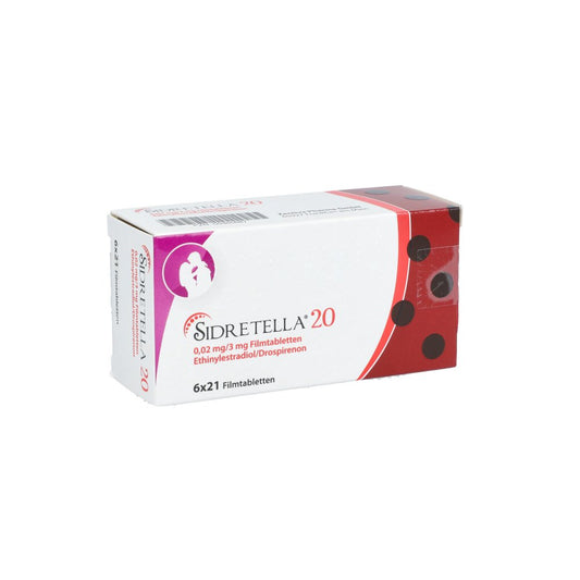 Sidretella 20 0,02 Mg/3 Mg Filmtabletten (6X21 stk)