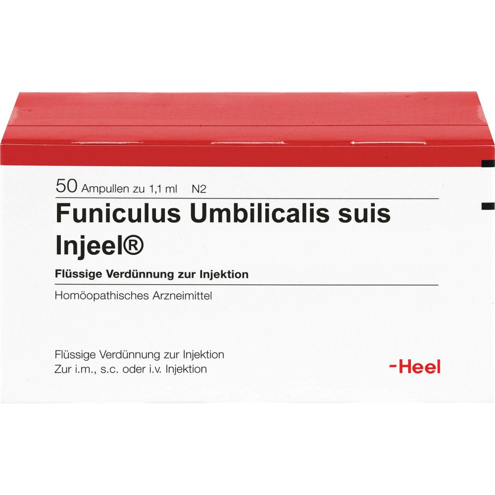 Das Produktfoto zeigt Funiculus Umbilicalis Suis Injeel Ampullen (50 stk) PZN 00401696
