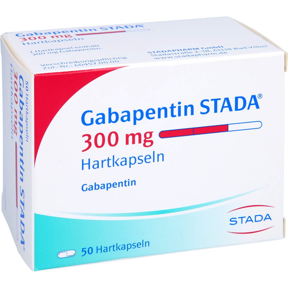 Das Produktfoto zeigt Gabapentin Stada 300 Mg Hartkapseln (50 stk) PZN 00407374