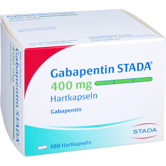 Das Produktfoto zeigt Gabapentin Stada 400 Mg Hartkapseln (100 stk) PZN 00408304