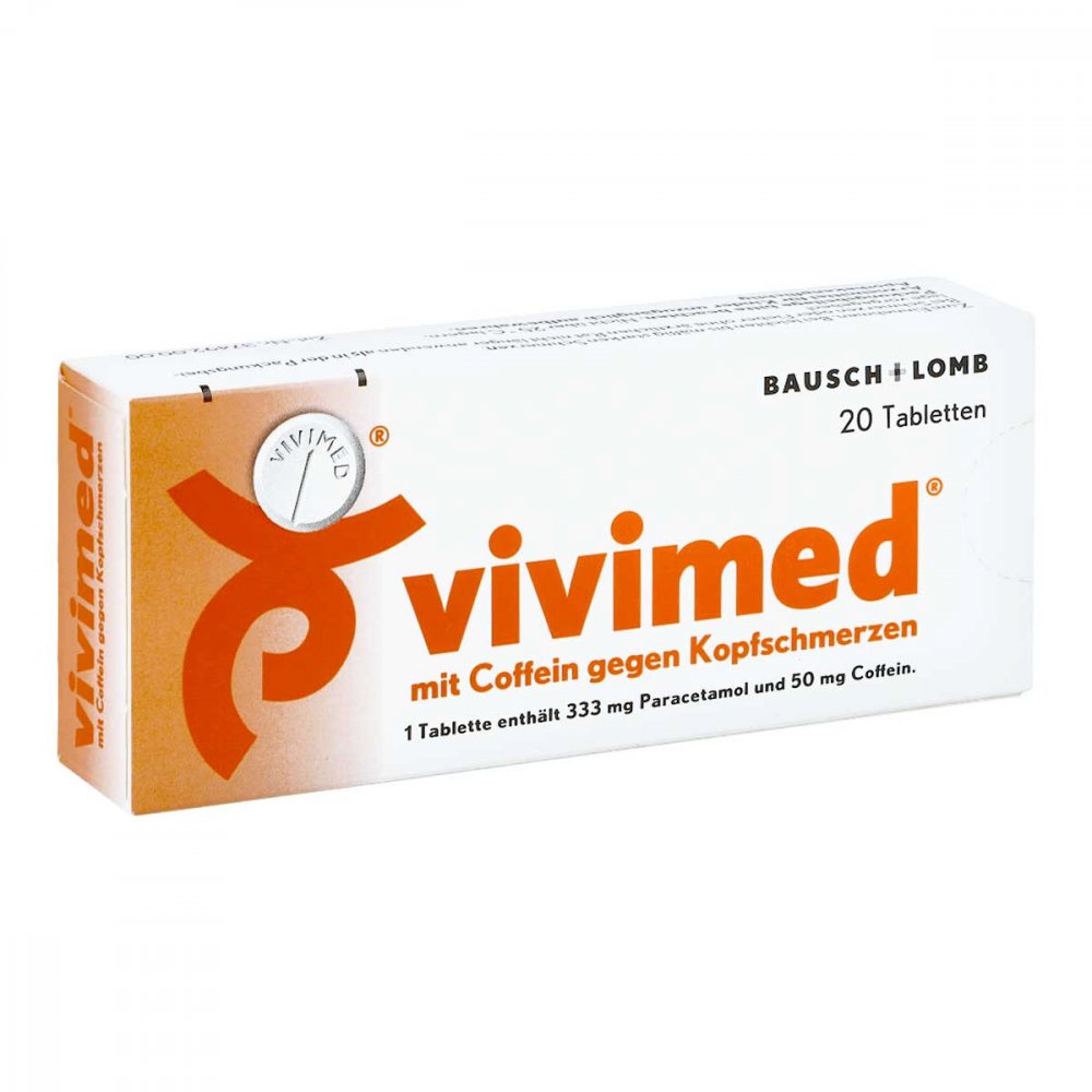 Vivimed Mit Coffein Gegen Kopfschmerzen Tabletten (20 stk)