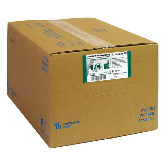 Das Produktfoto zeigt Jonosteril Free Flex Infusionslösung (20X500 ml) PZN 00412211
