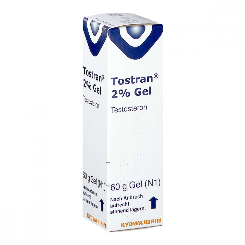 Das Produktfoto zeigt Tostran 2% Gel (60 g) PZN 00413156