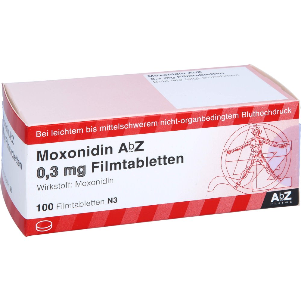 Moxonidin Abz 0,3 Mg Filmtabletten (100 stk)