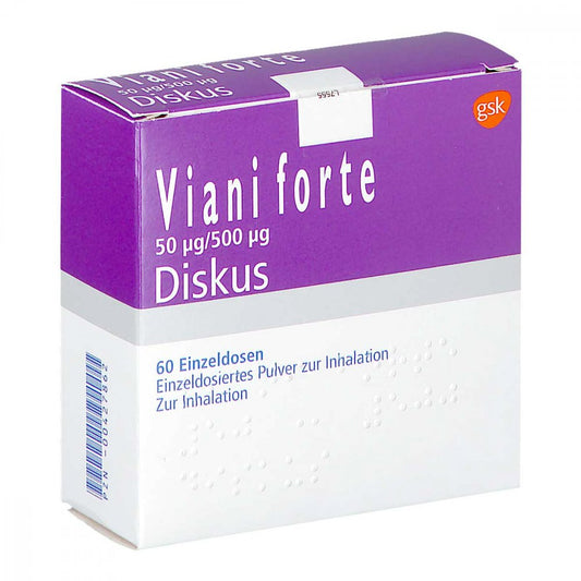 Viani Forte 50 Μg/500 Μg Diskus Einzeldos.Inh.-P. (60 stk)