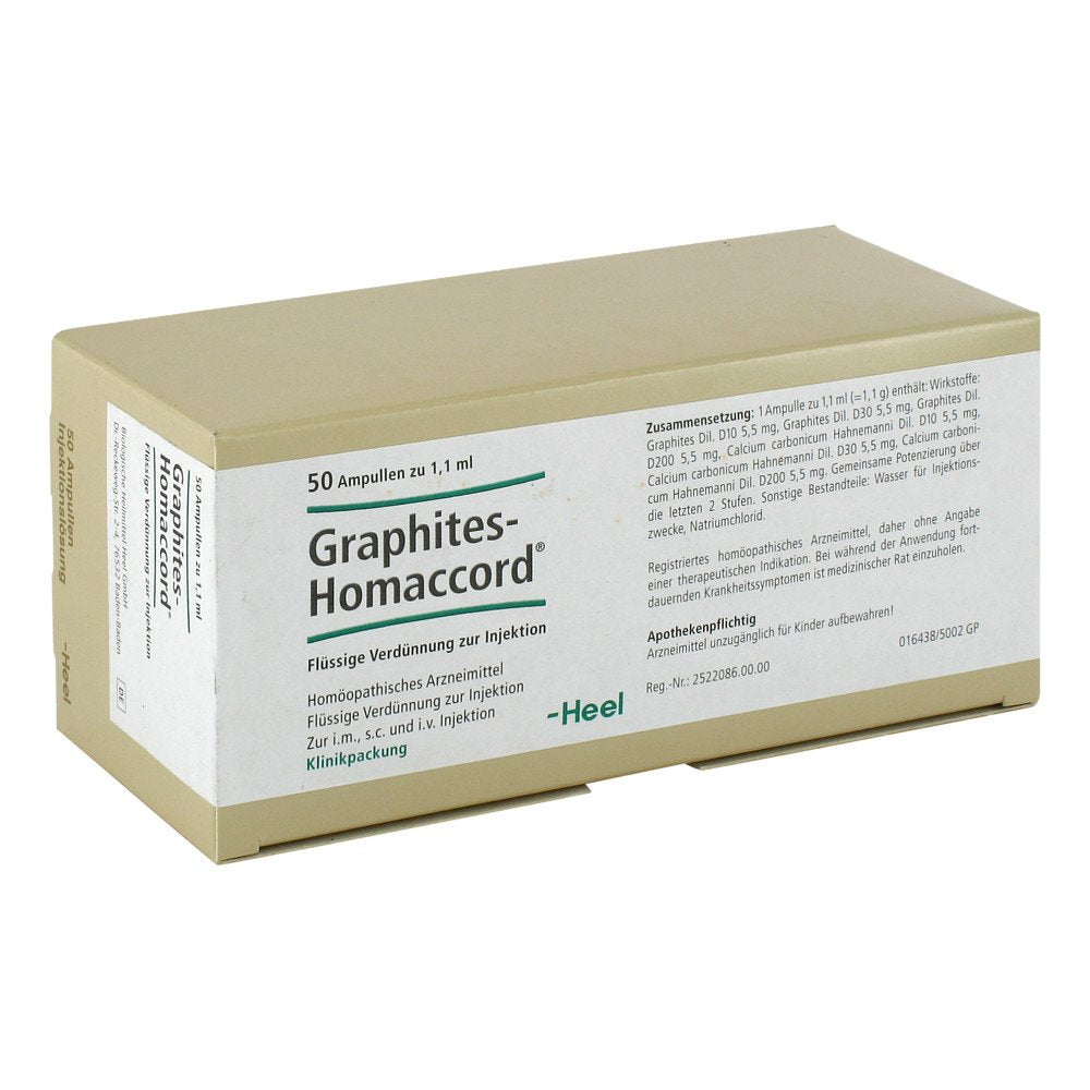 Das Produktfoto zeigt Graphites Homaccord Ampullen (50 stk) PZN 00431697