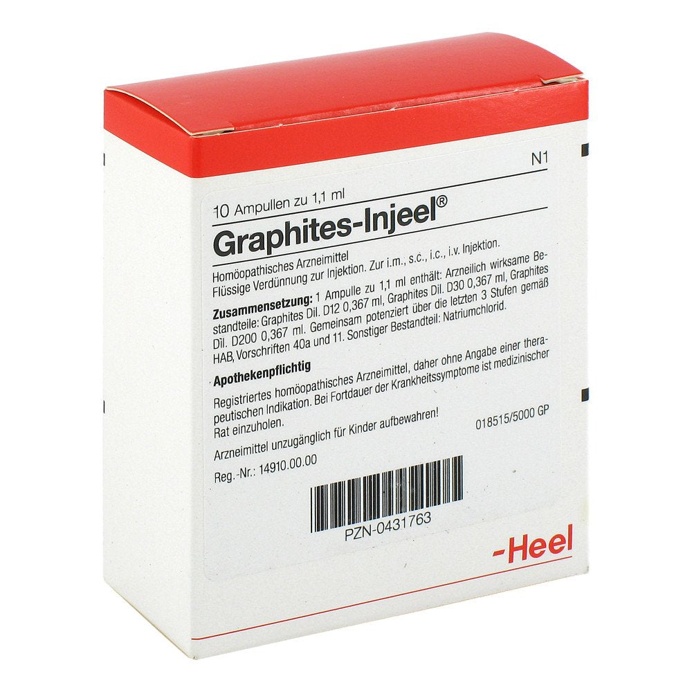 Das Produktfoto zeigt Graphites Injeel Ampullen (10 stk) PZN 00431763