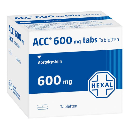 Das Produktfoto zeigt Acc 600 Tabs Tabletten (50 stk) PZN 00434247