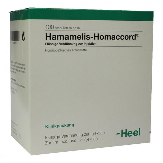 Das Produktfoto zeigt Hamamelis Homaccord Ampullen (100 stk) PZN 00446121