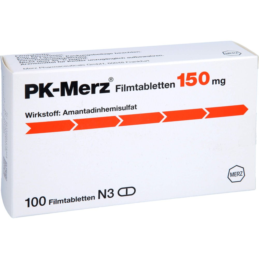 Das Produktfoto zeigt Pk Merz Filmtabletten 150 Mg (100 stk) PZN 00447830