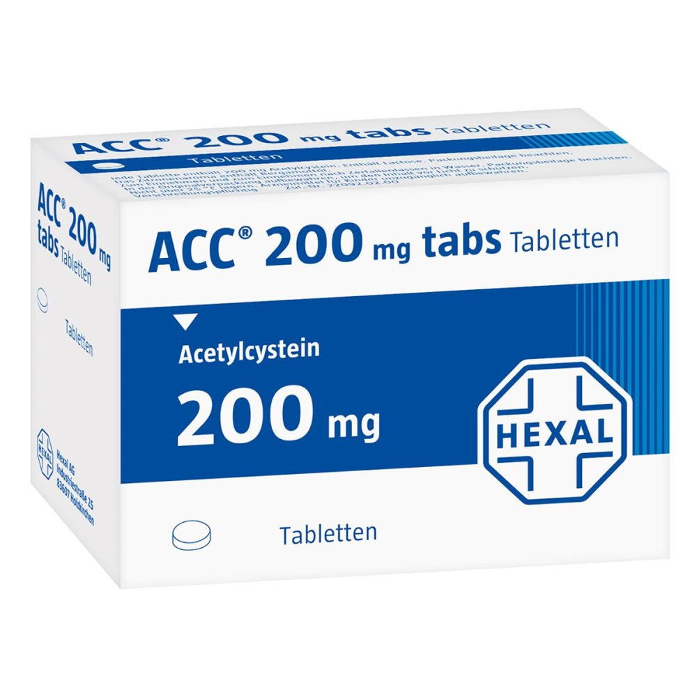 Das Produktfoto zeigt Acc 200 Tabs Tabletten (20 stk) PZN 00451122