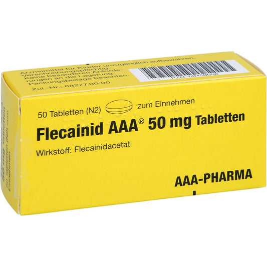 Das Produktfoto zeigt Flecainid Aaa 50 Mg Tabletten (50 stk) PZN 00459098