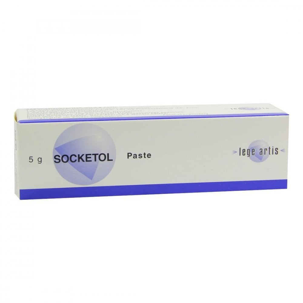 Das Produktfoto zeigt Socketol Paste (5 g) PZN 00463102