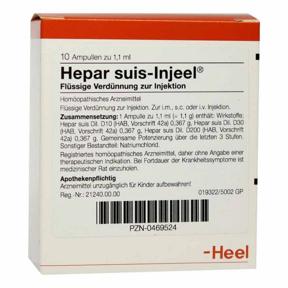 Hepar Suis Injeel Ampullen (10 stk)