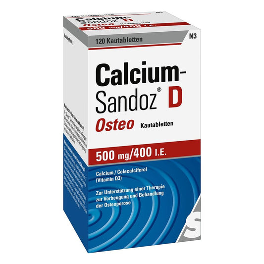 Calcium Sandoz D Osteo 500 Mg/400 I.E. Kautabl. (120 stk)