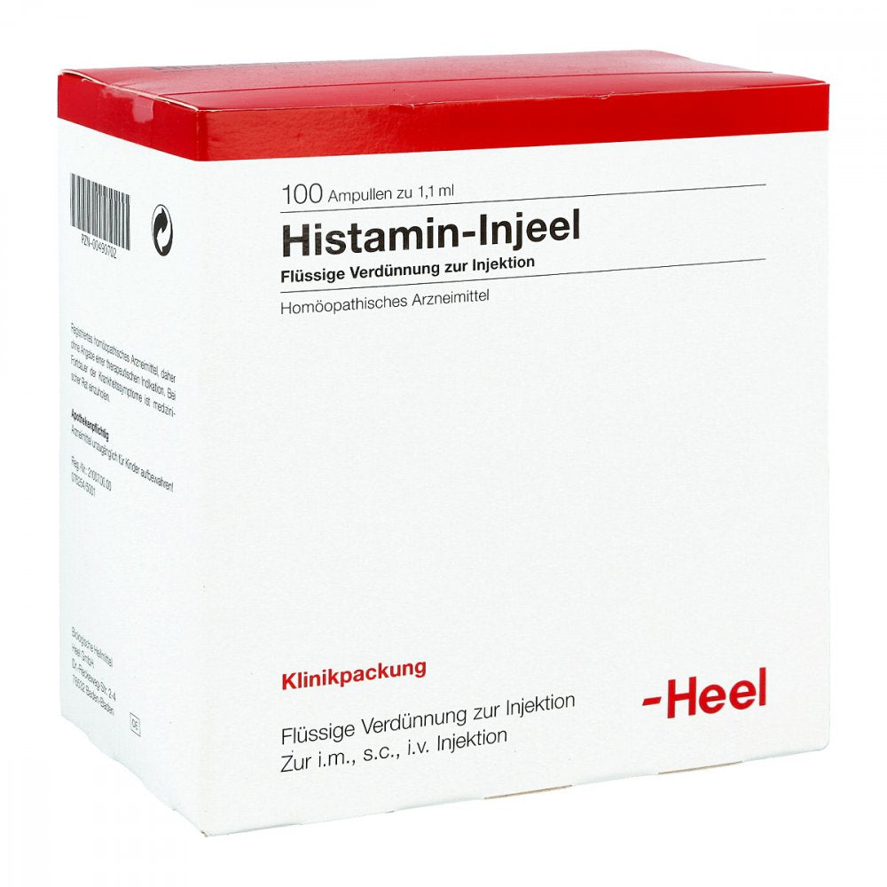 Das Produktfoto zeigt Histamin Injeel Ampullen (100 stk) PZN 00490702