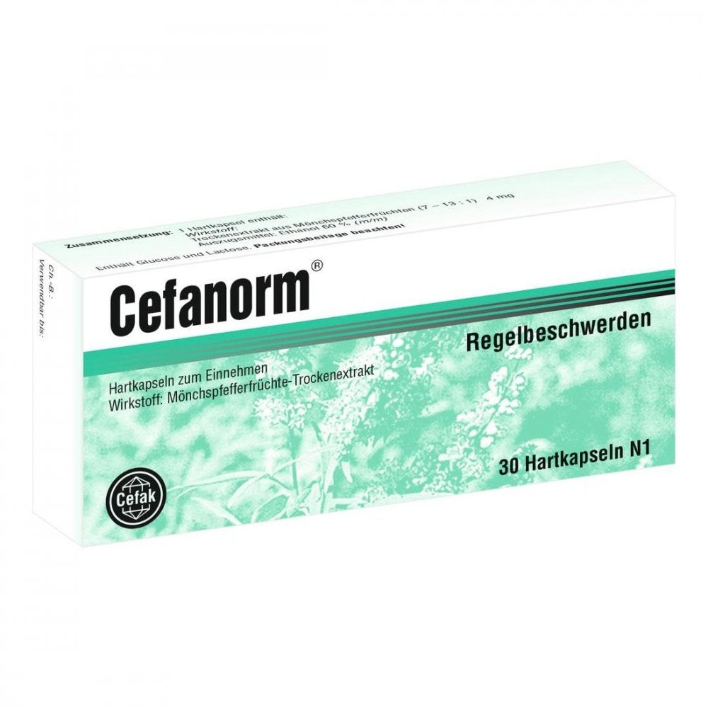 Das Produktfoto zeigt Cefanorm Hartkapseln (30 stk) PZN 00492598