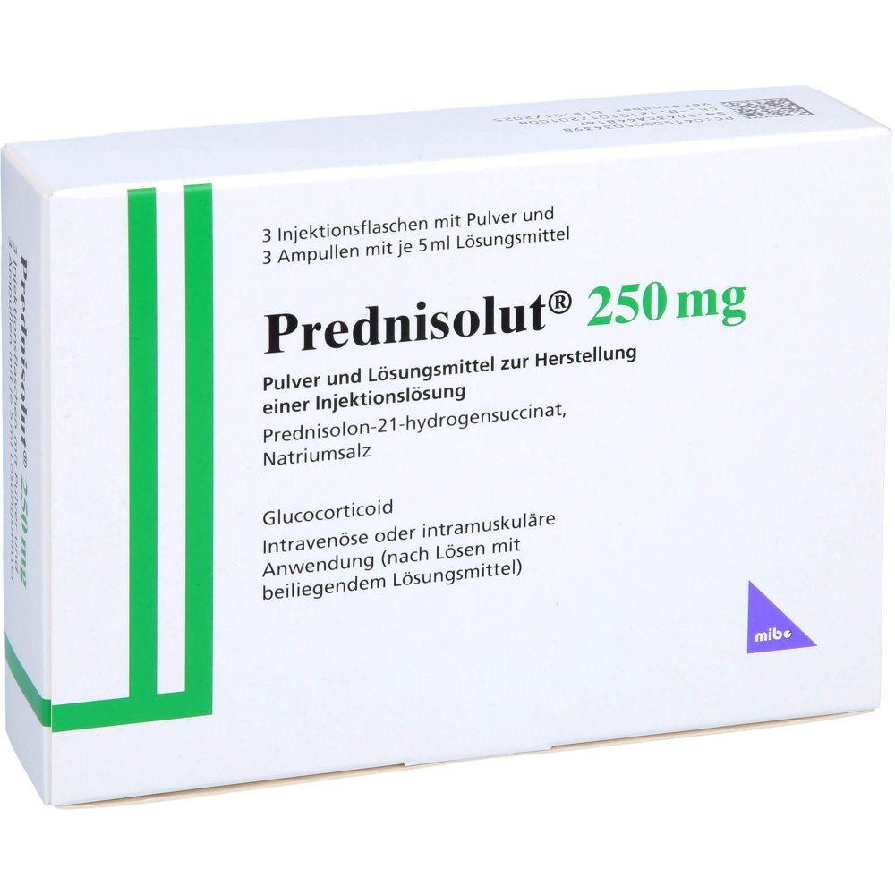Prednisolut 250 Mg Plv.U.Lsm.Z.H.E.Injektionslsg. (3 stk)