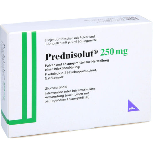 Prednisolut 250 Mg Plv.U.Lsm.Z.H.E.Injektionslsg. (3 stk)