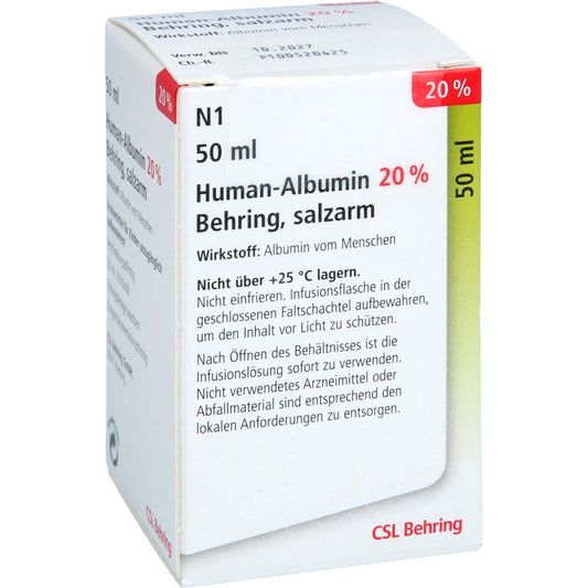 Human Albumin 20% Behring Infusionslösung (50 ml)