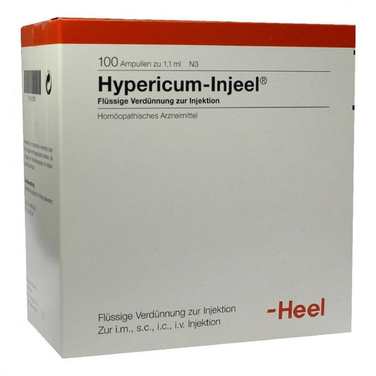Das Produktfoto zeigt Hypericum Injeel Ampullen (100 stk) PZN 00512591