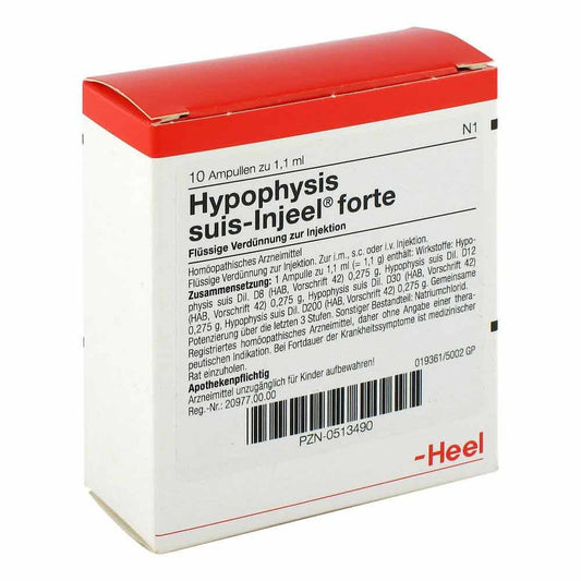 Das Produktfoto zeigt Hypophysis Suis Injeel Forte Ampullen (10 stk) PZN 00513490