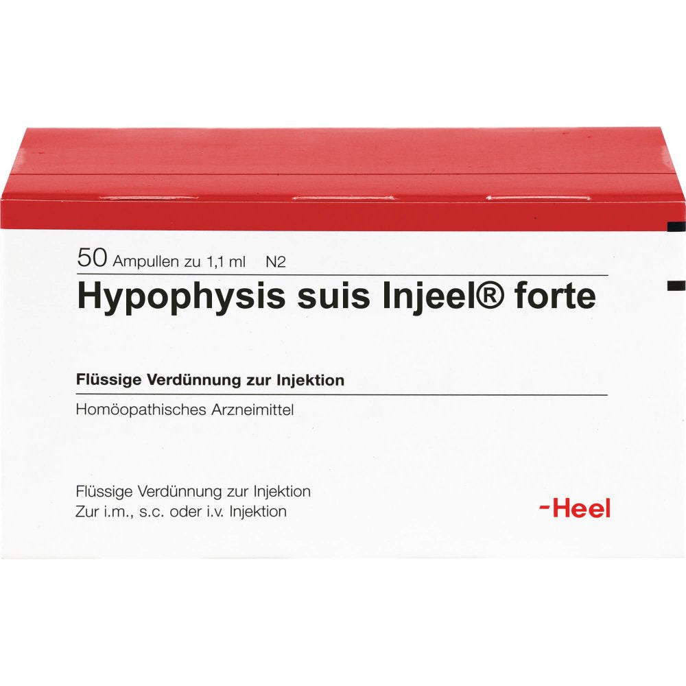 Das Produktfoto zeigt Hypophysis Suis Injeel Forte Ampullen (50 stk) PZN 00513509