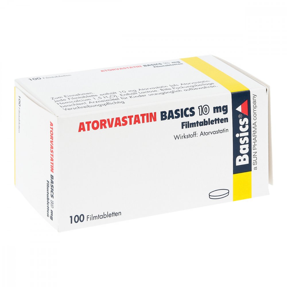 Atorvastatin Basics 10 Mg Filmtabletten (100 stk)