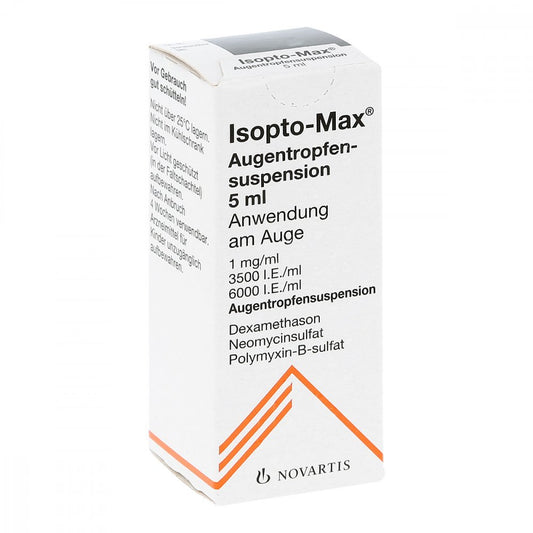 Das Produktfoto zeigt Isopto-Max Augentropfensuspension (5 ml) PZN 00531128