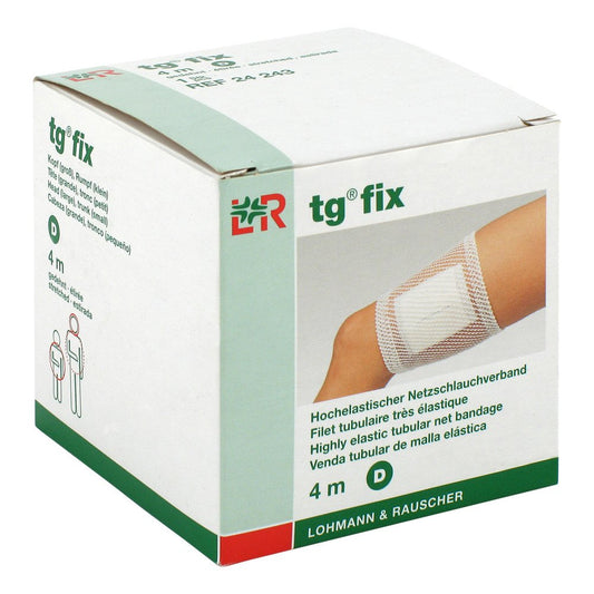 Das Produktfoto zeigt Tg Fix Netzverband D 4 M Weiß (1 stk) PZN 00537303