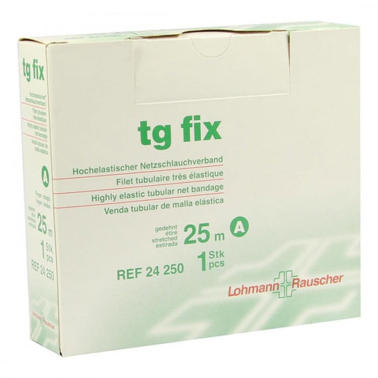 Das Produktfoto zeigt Tg Fix Netzverband A 25 M Weiß (1 stk) PZN 00537332