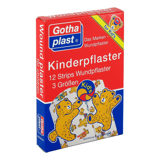 Das Produktfoto zeigt Gothaplast Kinderpflaster Strips (12 stk) PZN 00541167