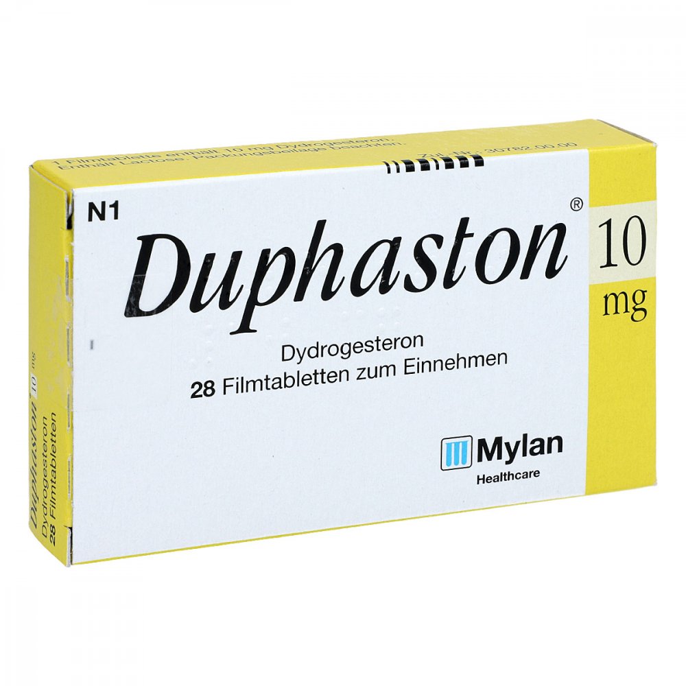 Das Produktfoto zeigt Duphaston 10 Mg Filmtabletten (28 stk) PZN 00542072