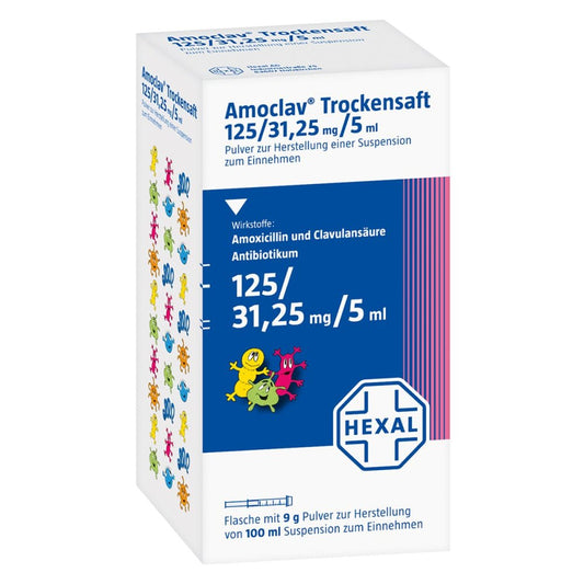 Amoclav Trockensaft 125/31,25 Mg/5 Ml (100 ml)