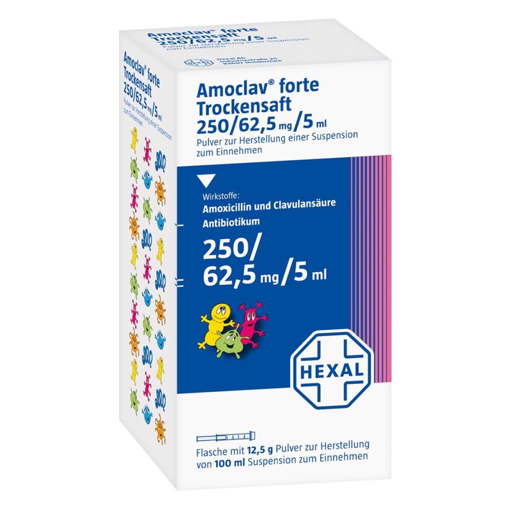 Amoclav Forte Trockensaft 250/62,5 Mg/5 Ml (100 ml)