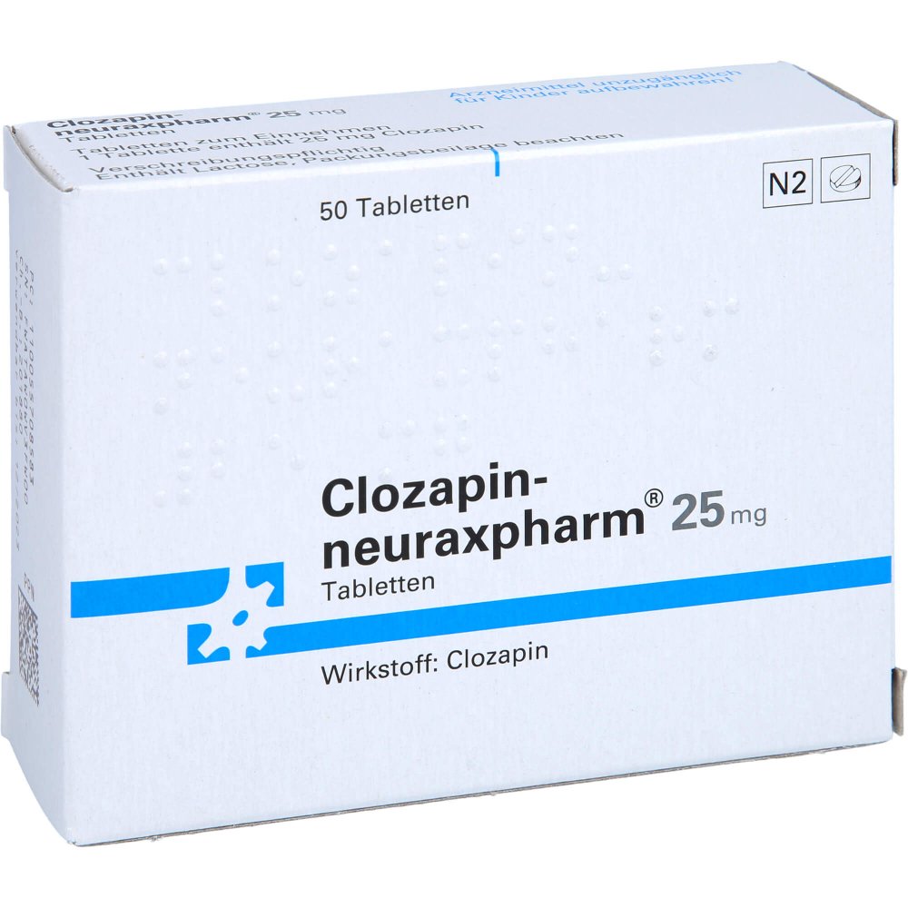 Clozapin-Neuraxpharm 25 Mg Tabletten (50 stk)