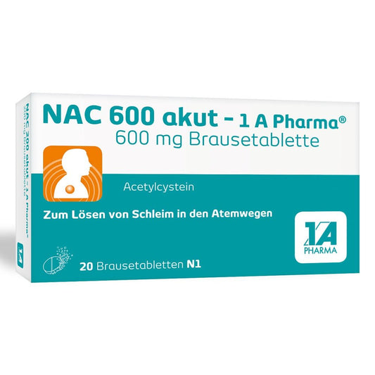 Nac 600 Akut-1a Pharma Brausetabletten (20 stk)