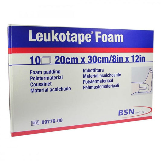 Das Produktfoto zeigt Leukotape Foam 20x30 Cm (10 stk) PZN 00567847