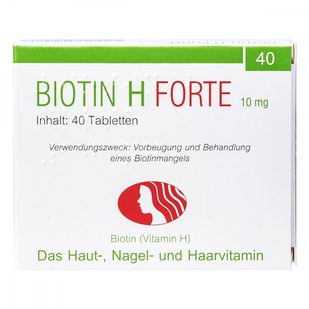 Biotin H Forte 10 Mg Tabletten (40 stk)