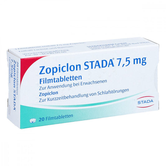 Zopiclon Stada 7,5 Mg Filmtabletten (20 stk)