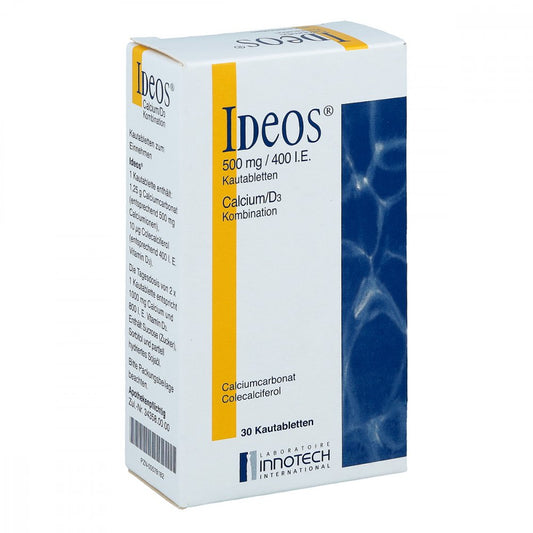 Ideos 500 Mg/400 I.E. Kautabletten (30 stk)